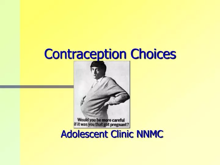 contraception choices