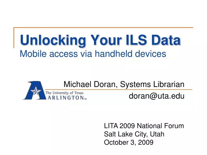 unlocking your ils data mobile access via handheld devices