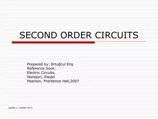 SECOND ORDER CIRCUITS