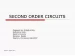 SECOND ORDER CIRCUITS - slide 1