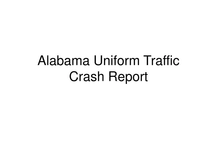 alabama uniform traffic crash report