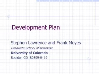 Development Plan