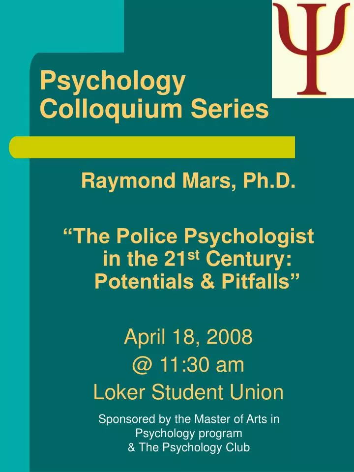 psychology colloquium series