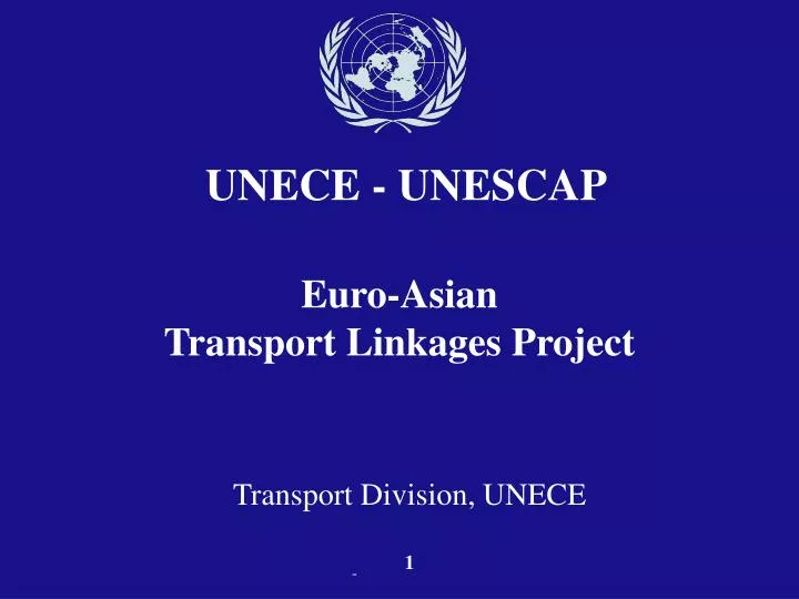 euro asian transport linkages project