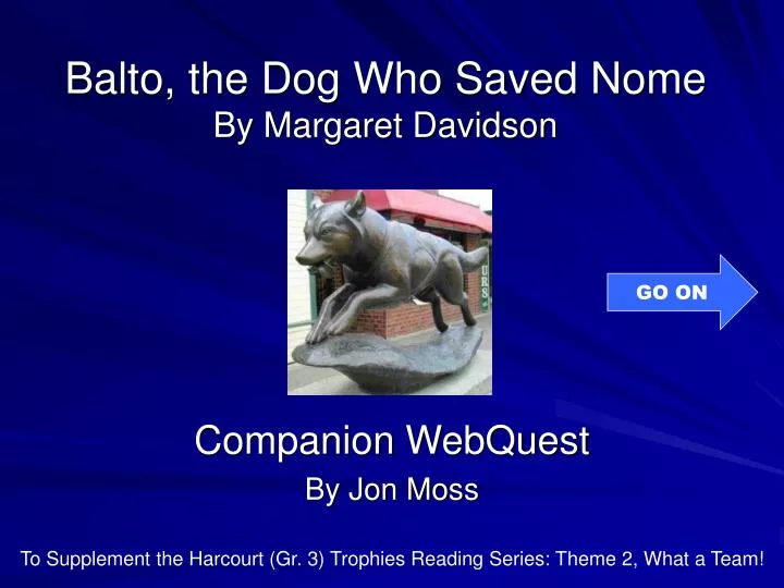 balto the dog who saved nome by margaret davidson
