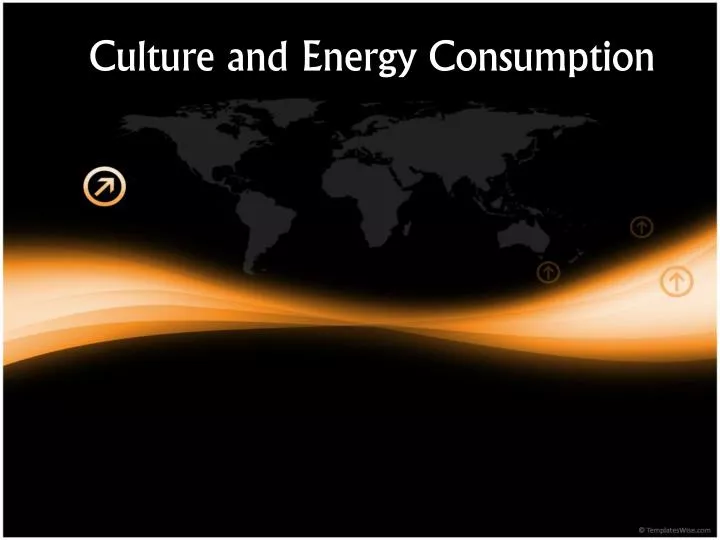 culture and energy consumption