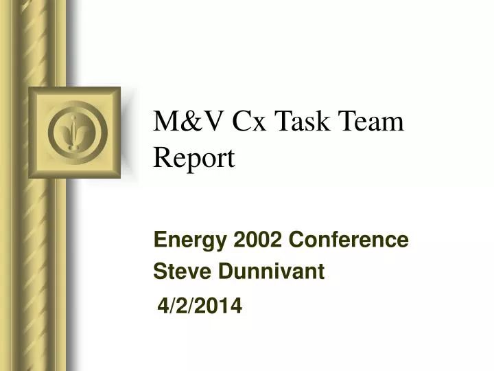 m v cx task team report