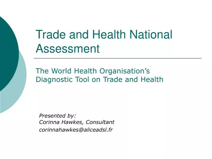 trade and health national assessment