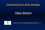 Classificazione della disfagia Filippo Barbiera - slide 1