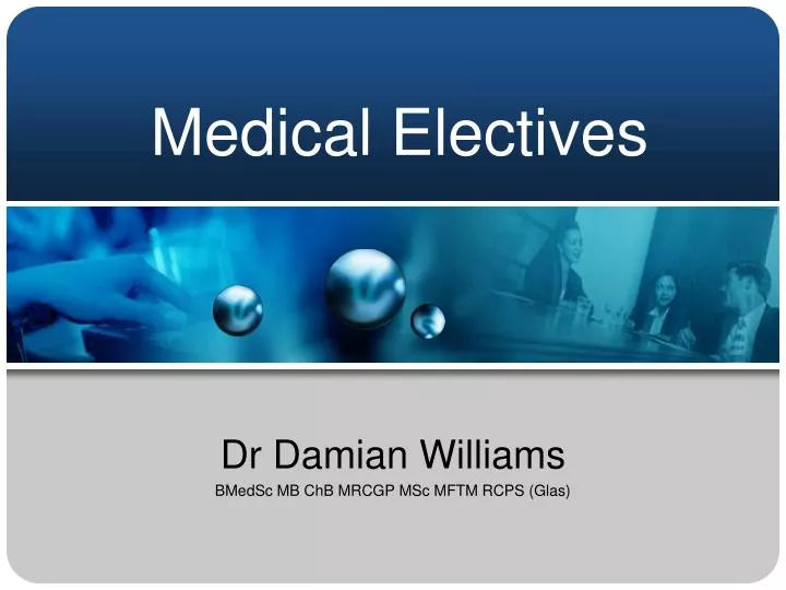 medical electives