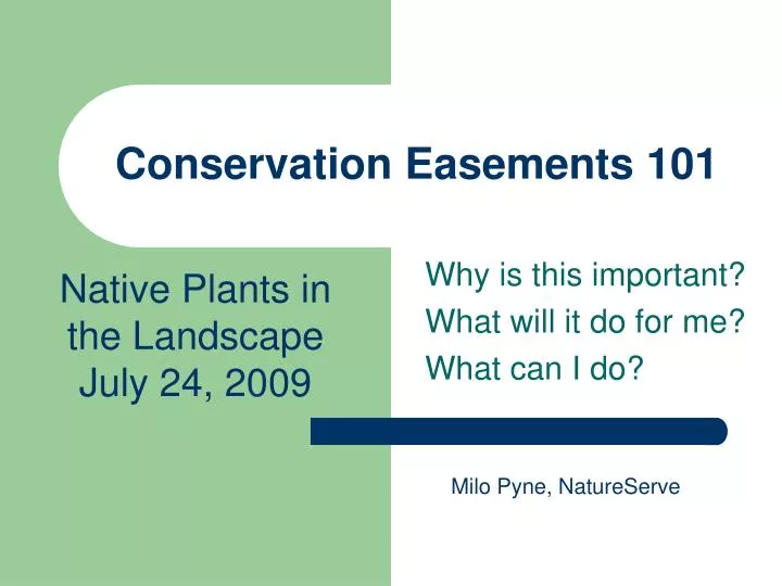 conservation easements 101