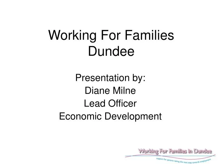 working for families dundee