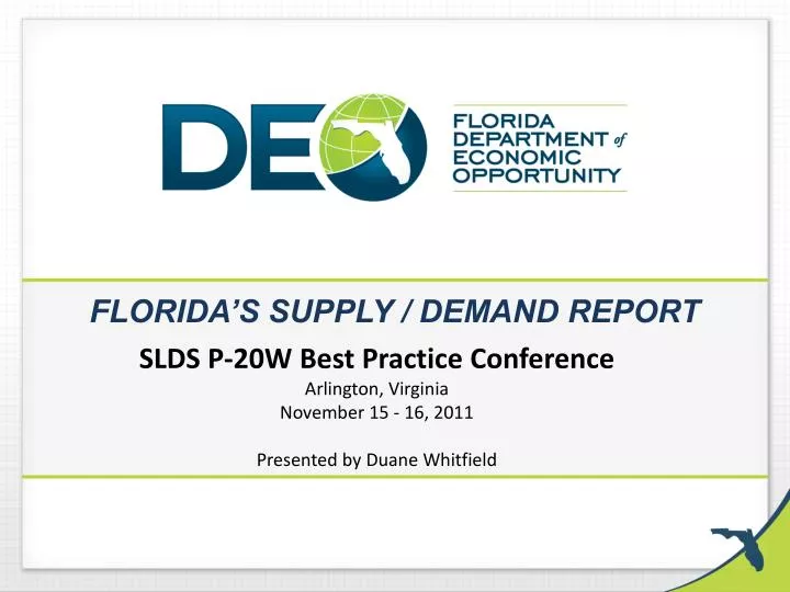 florida s supply demand report