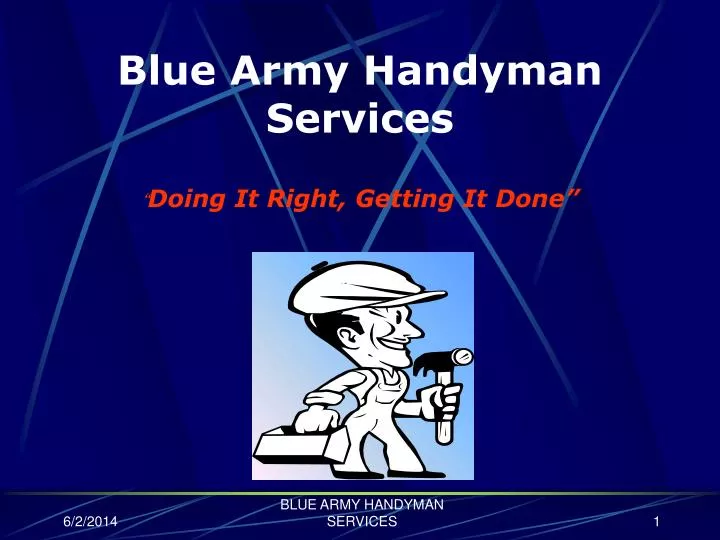 blue army handyman services