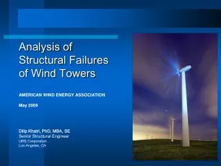 Analysis of Structural Failures of Wind Towers