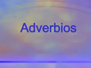 adverbios