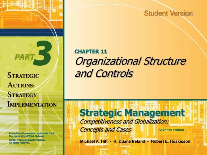 chapter 11 organizational structure and controls