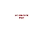 LE IMPOSTE Irpef - slide 1