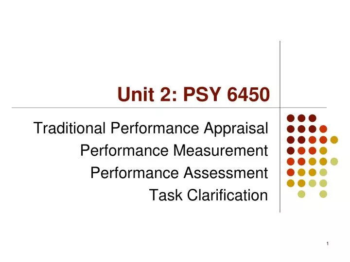 unit 2 psy 6450