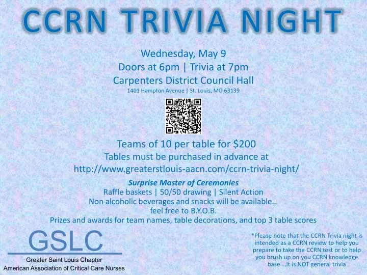 ccrn trivia night