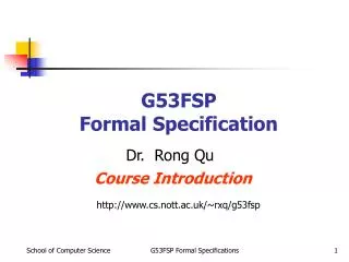 G53FSP Formal Specification