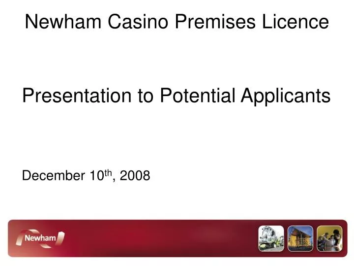 newham casino premises licence