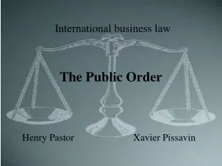 The Public Order