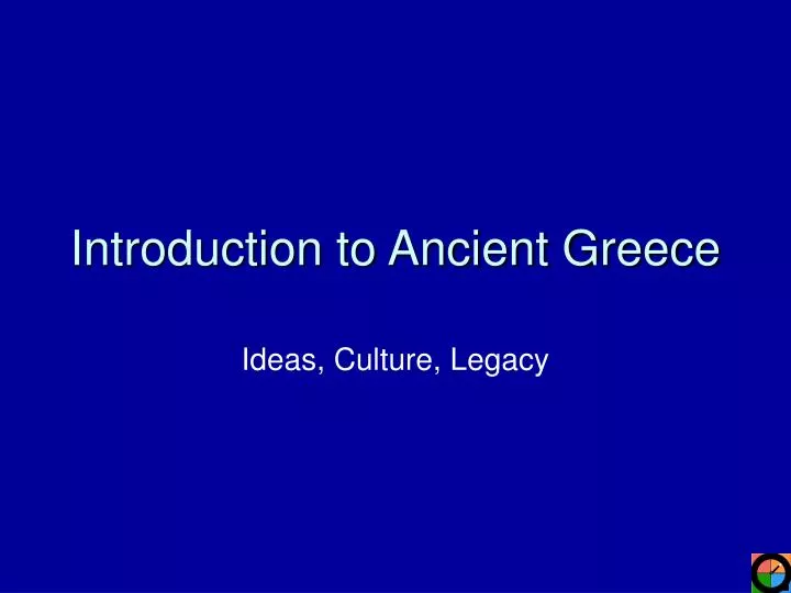 introduction to ancient greece