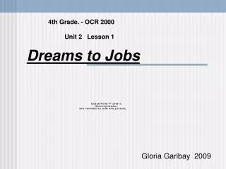 4th Grade. - OCR 2000 Unit 2 Lesson 1