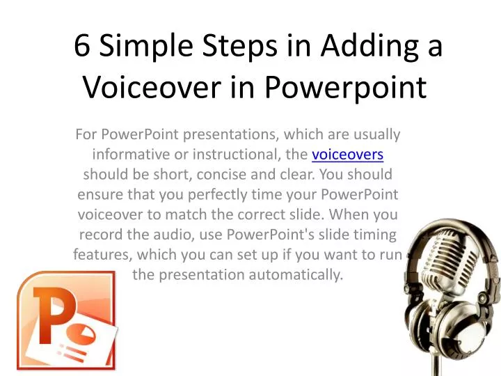 6 simple steps in adding a voiceover in powerpoint
