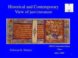 Historical and Contemporary View of Jain Literature