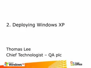2. Deploying Windows XP