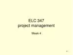 ELC 347 project management - slide 1