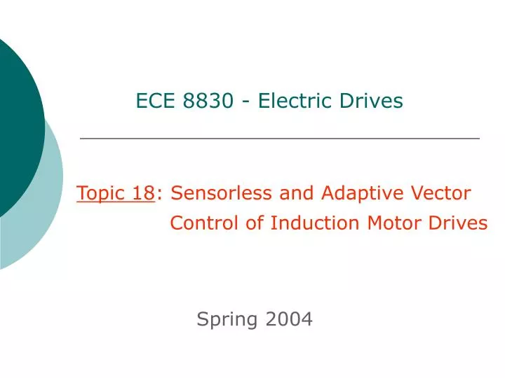 ECE 8830 - Electric Drives