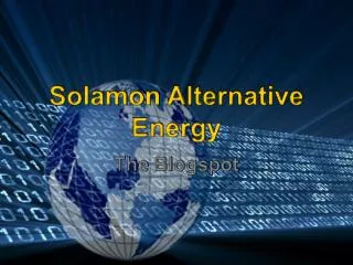 Solamon Alternative Energy - Blogspot