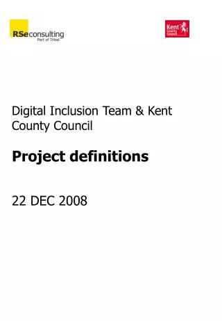 Digital Inclusion Team &amp; Kent County Council