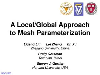 A Local/Global Approach to Mesh Parameterization