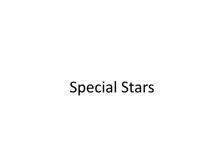 special stars