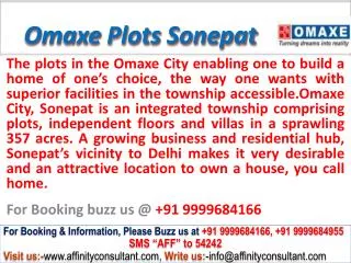 Omaxe Group new Plots-project sonepat @ 09999684166