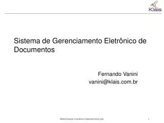 Sistema de Gerenciamento Eletrônico de Documentos