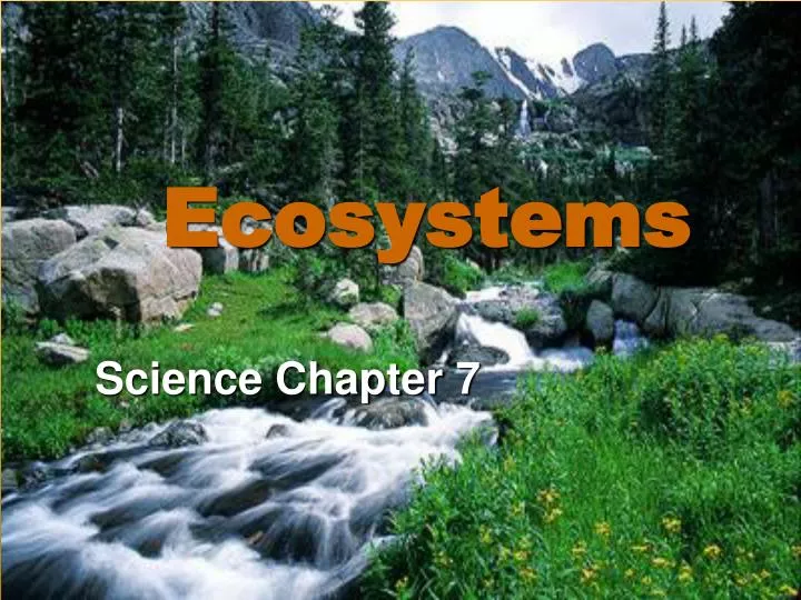 ecosystems