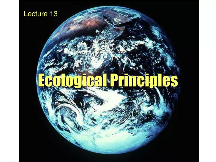 ecological principles