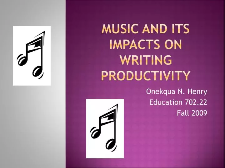 music and its impacts on writing productivity