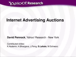Internet Advertising Auctions