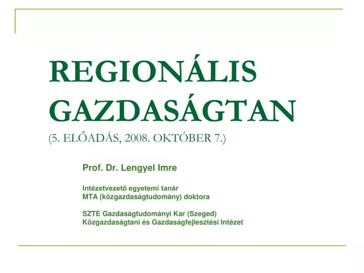 region lis gazdas gtan 5 el ad s 2008 okt ber 7