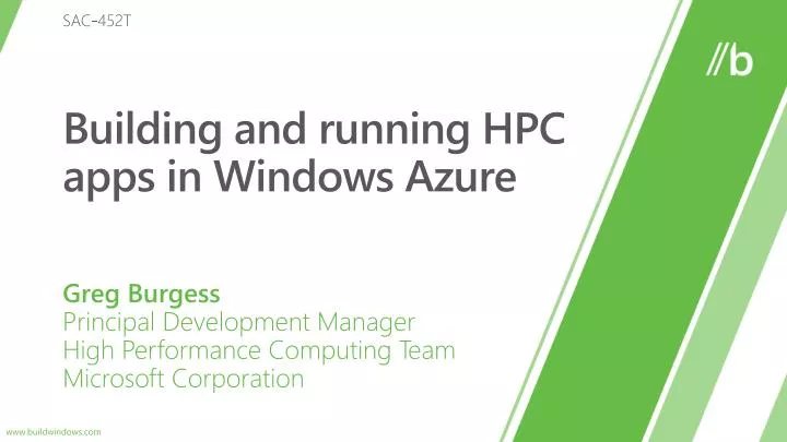 building and running hpc apps in windows azure