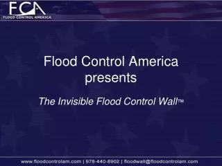 Flood Control America presents