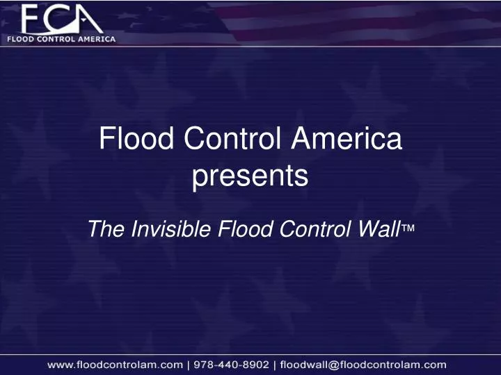 flood control america presents