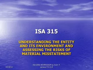 ISA 315