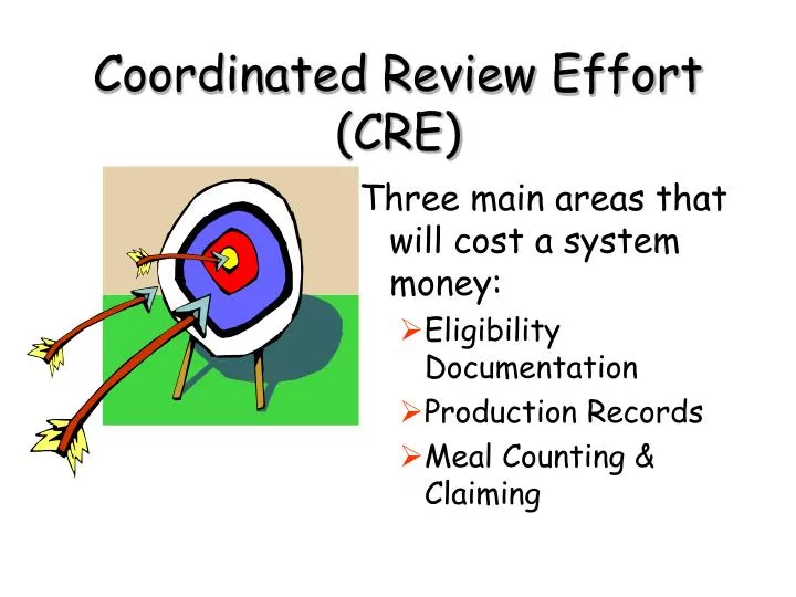 coordinated review effort cre
